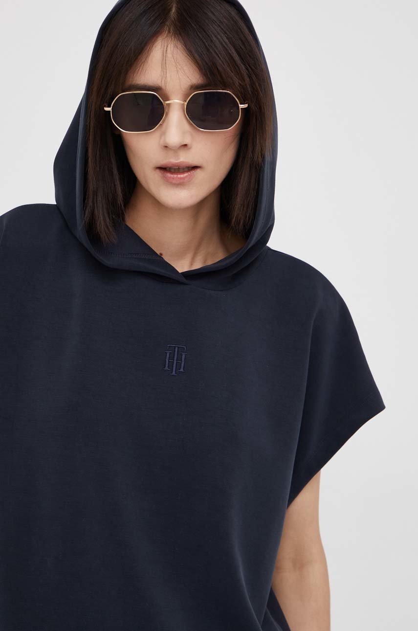 

Кофта Tommy Hilfiger жіноча колір синій однотонна