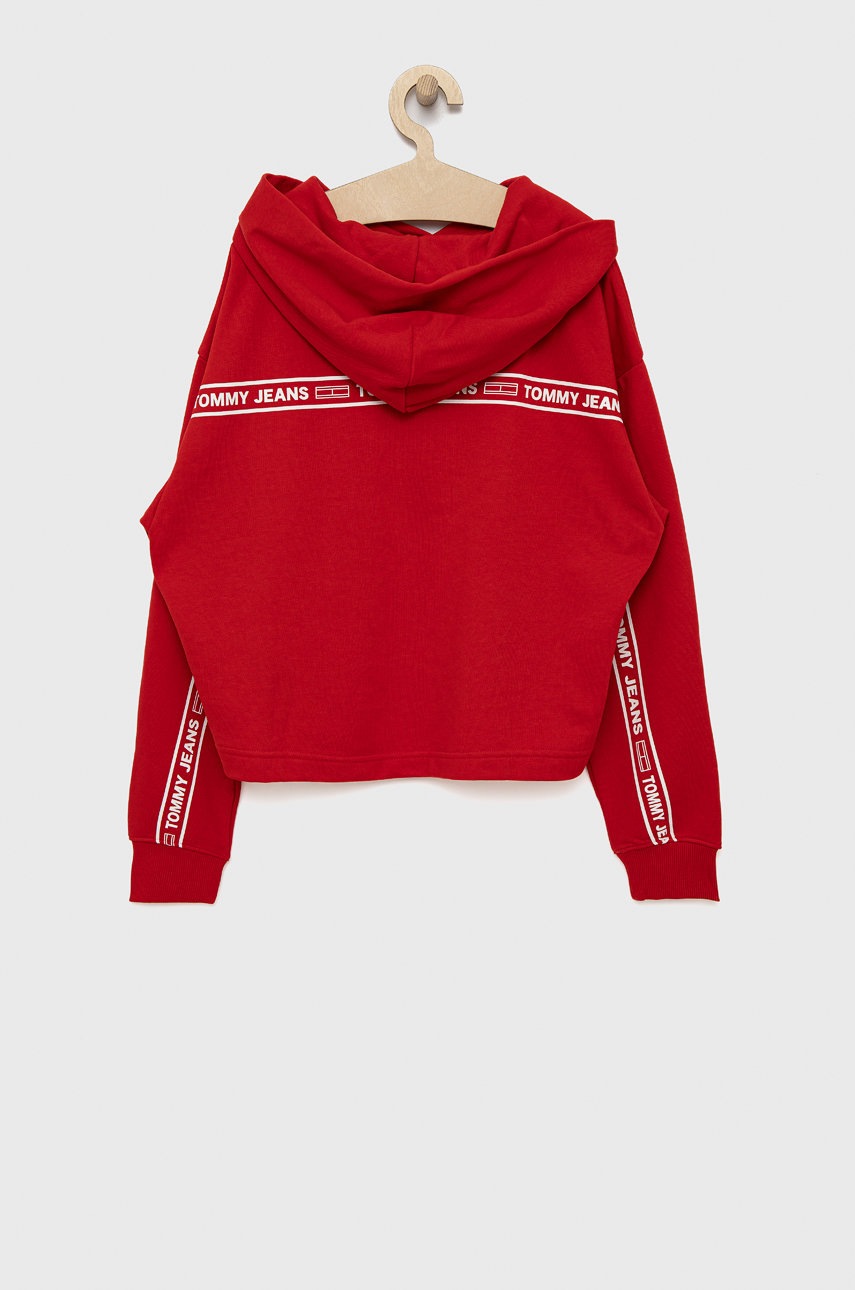 

Кофта Tommy Jeans женская цвет красный с принтом