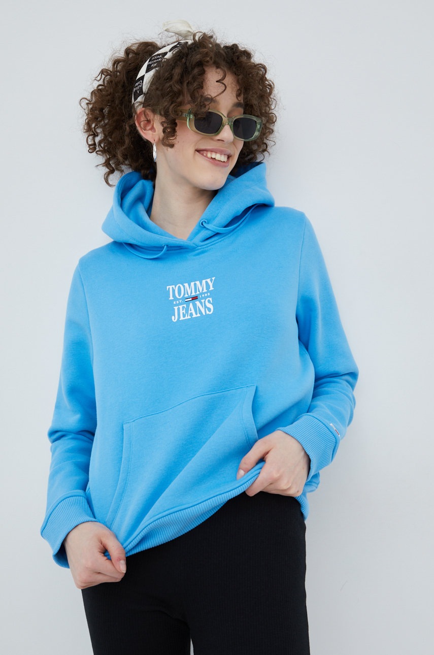 

Суичър Tommy Jeans с принт, Син
