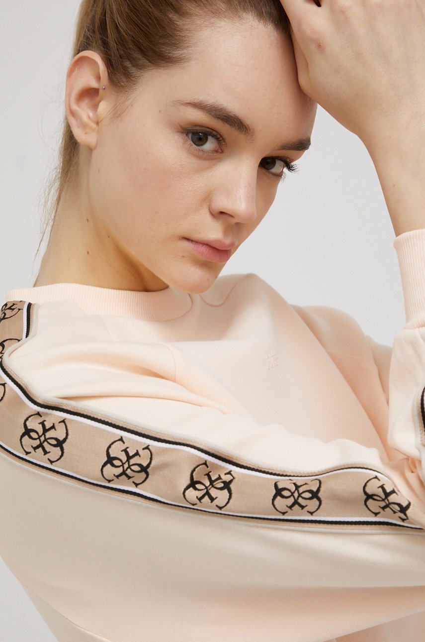 

Кофта Guess жіноча колір помаранчевий з аплікацією