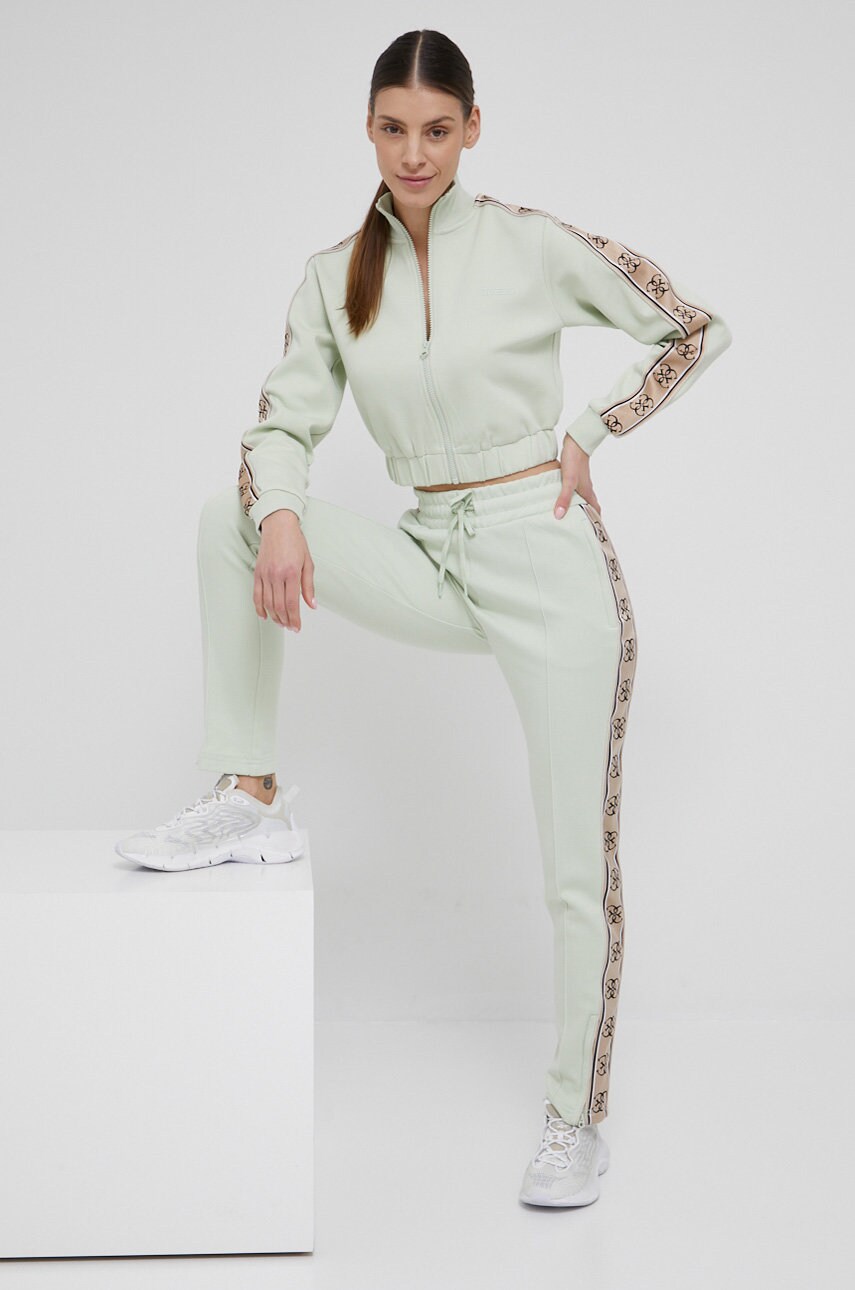 

Кофта Guess жіноча колір зелений з аплікацією