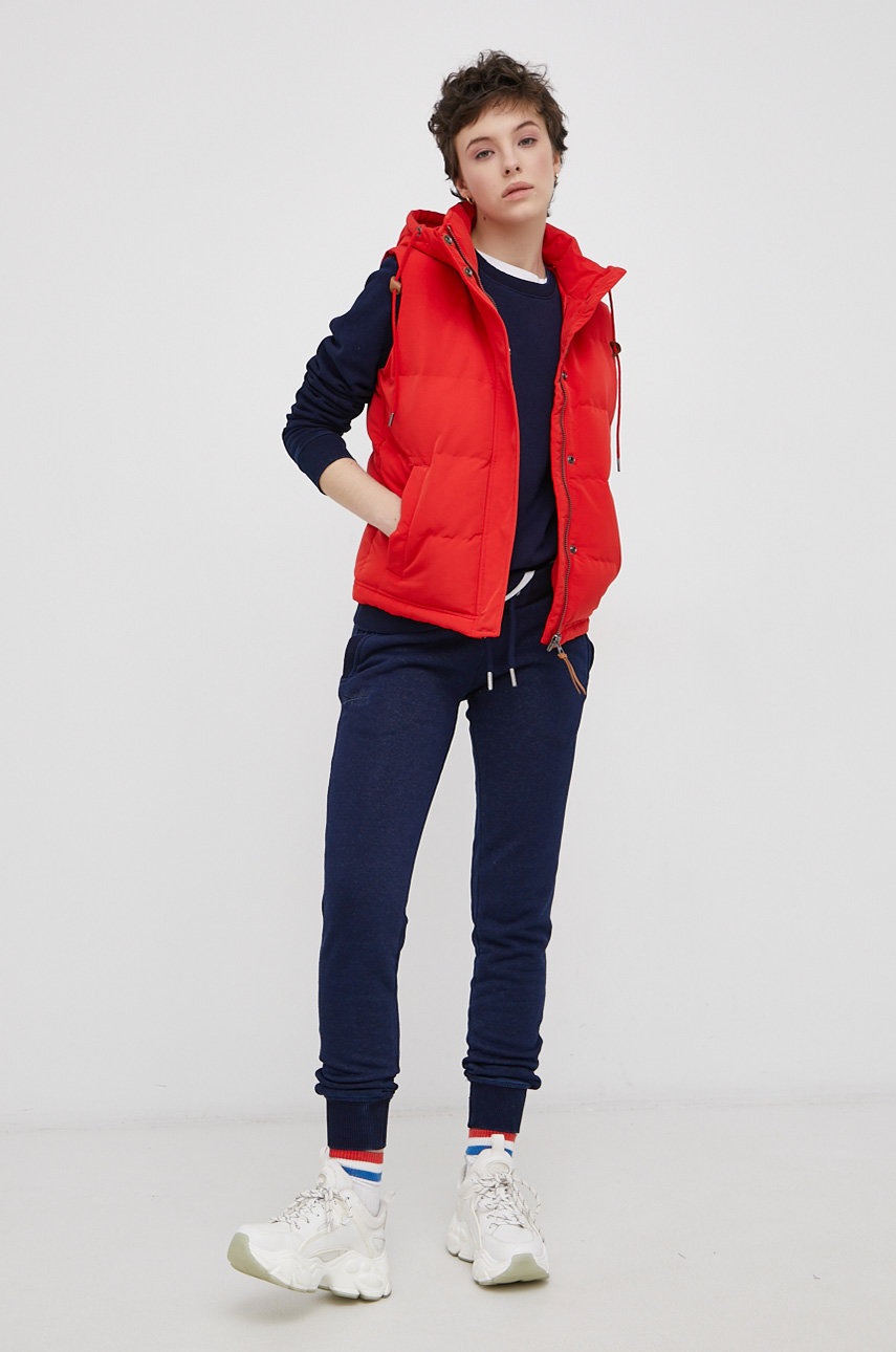

Кофта Superdry женская цвет синий однотонная