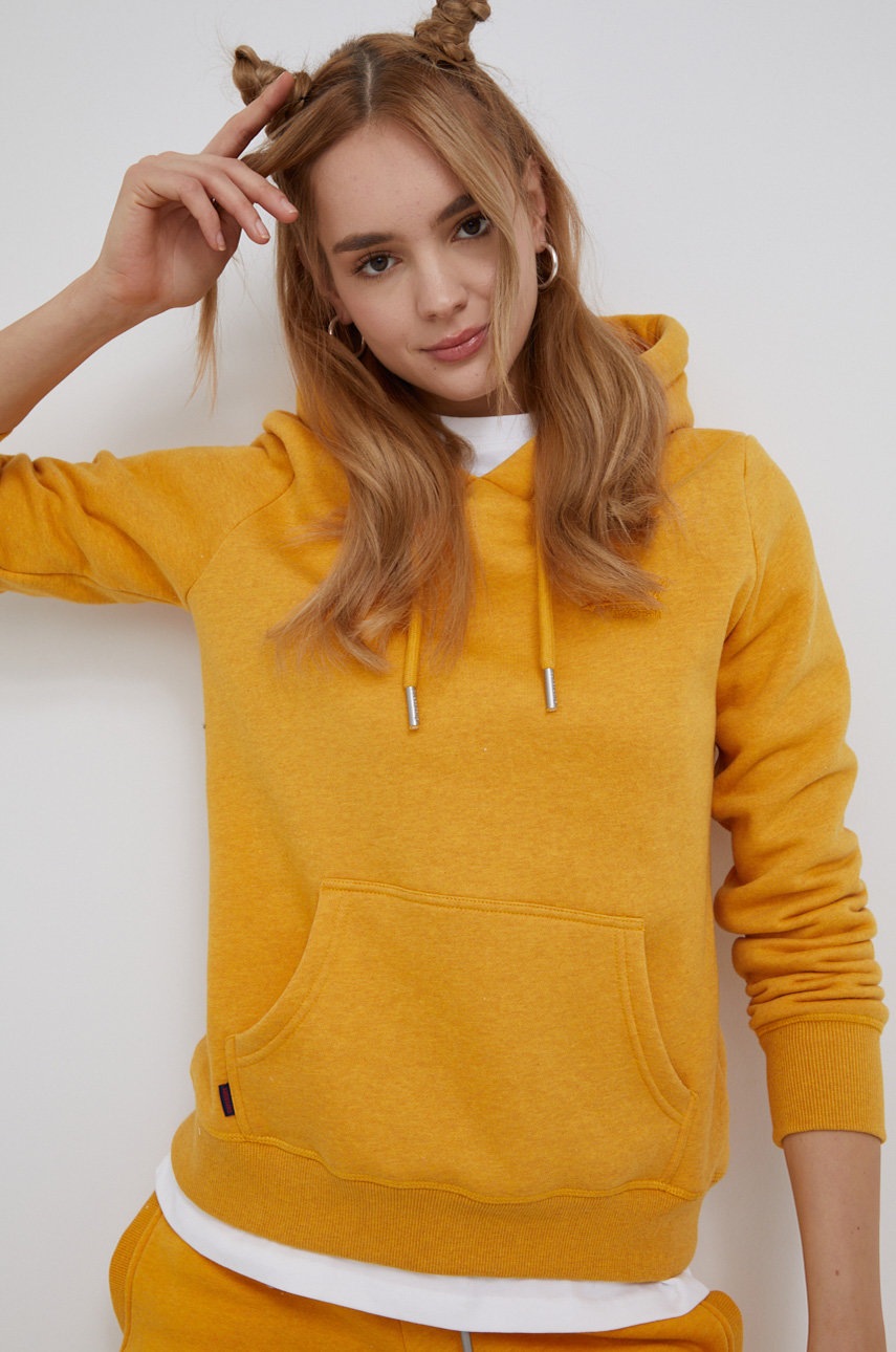 

Кофта Superdry жіноча колір жовтий меланж