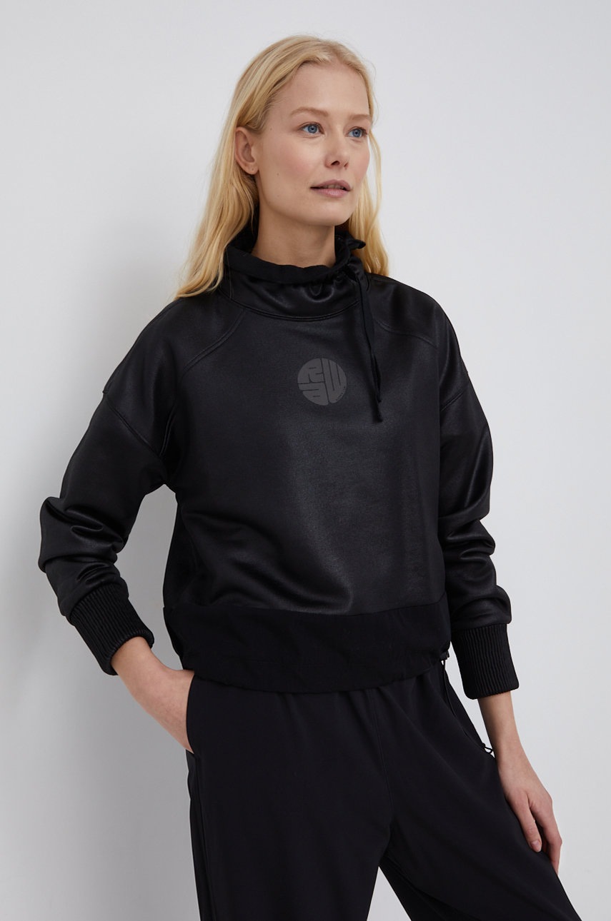 

Суичър G-Star Raw дамски в черно с изчистен дизайн, Черен
