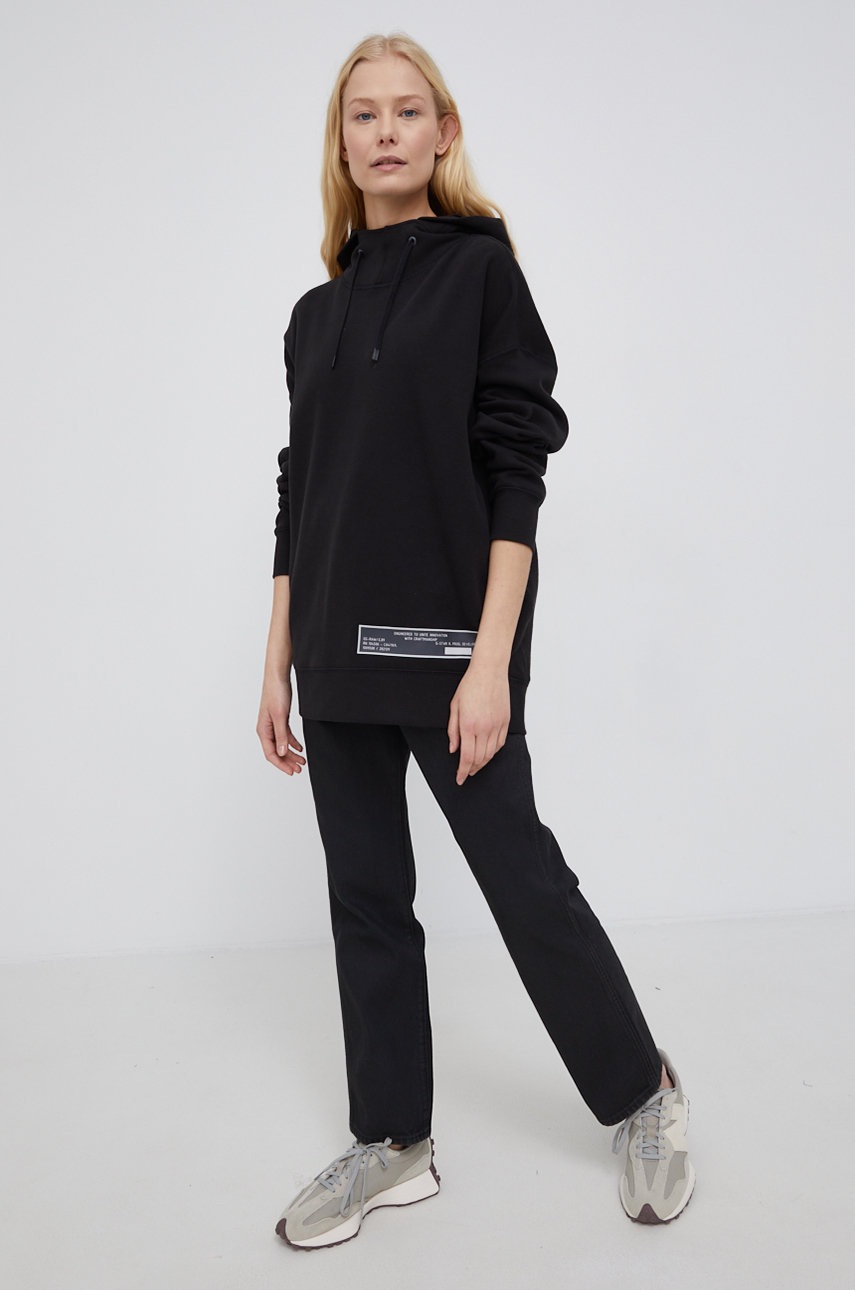 

Хлопковая кофта G-Star Raw женская цвет чёрный гладкая