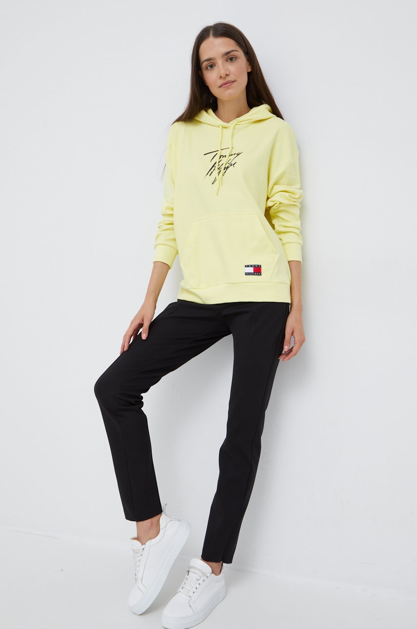 

Кофта Tommy Hilfiger женская цвет жёлтый с принтом