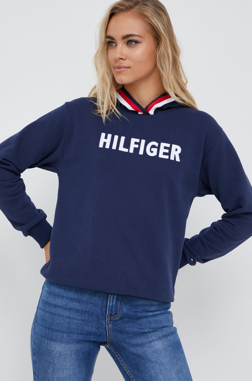 

Суичър Tommy Hilfiger в тъмносиньо с апликация, Тъмносин