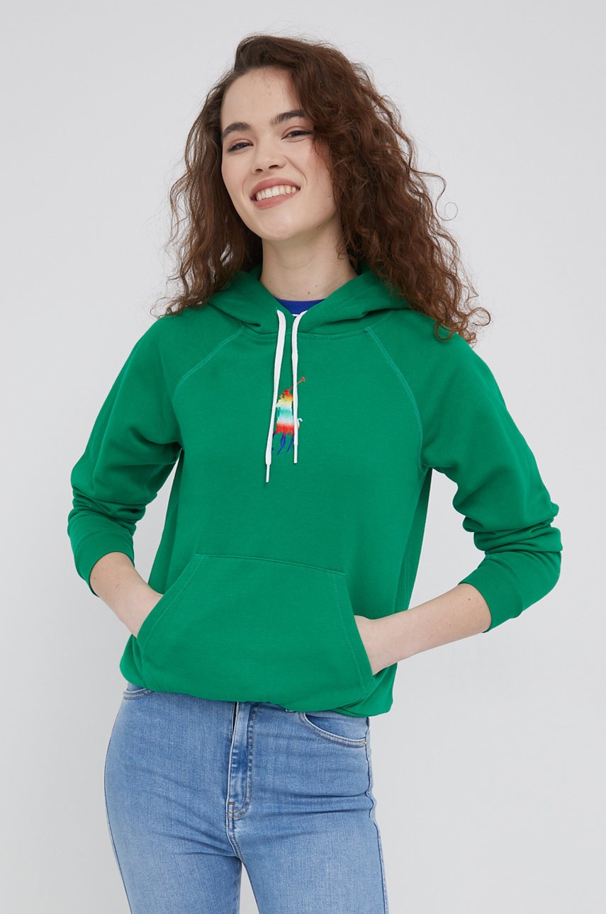 

Кофта Polo Ralph Lauren жіноча колір зелений з аплікацією