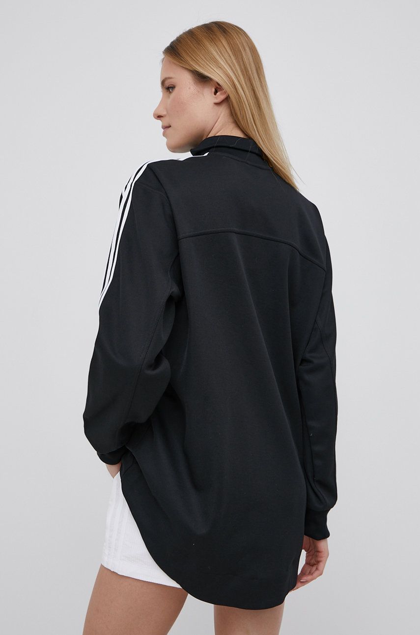 Adidas Originals Bluză Adicolor HC2062 Femei, Culoarea Negru, Cu Imprimeu HC2062-BLACK