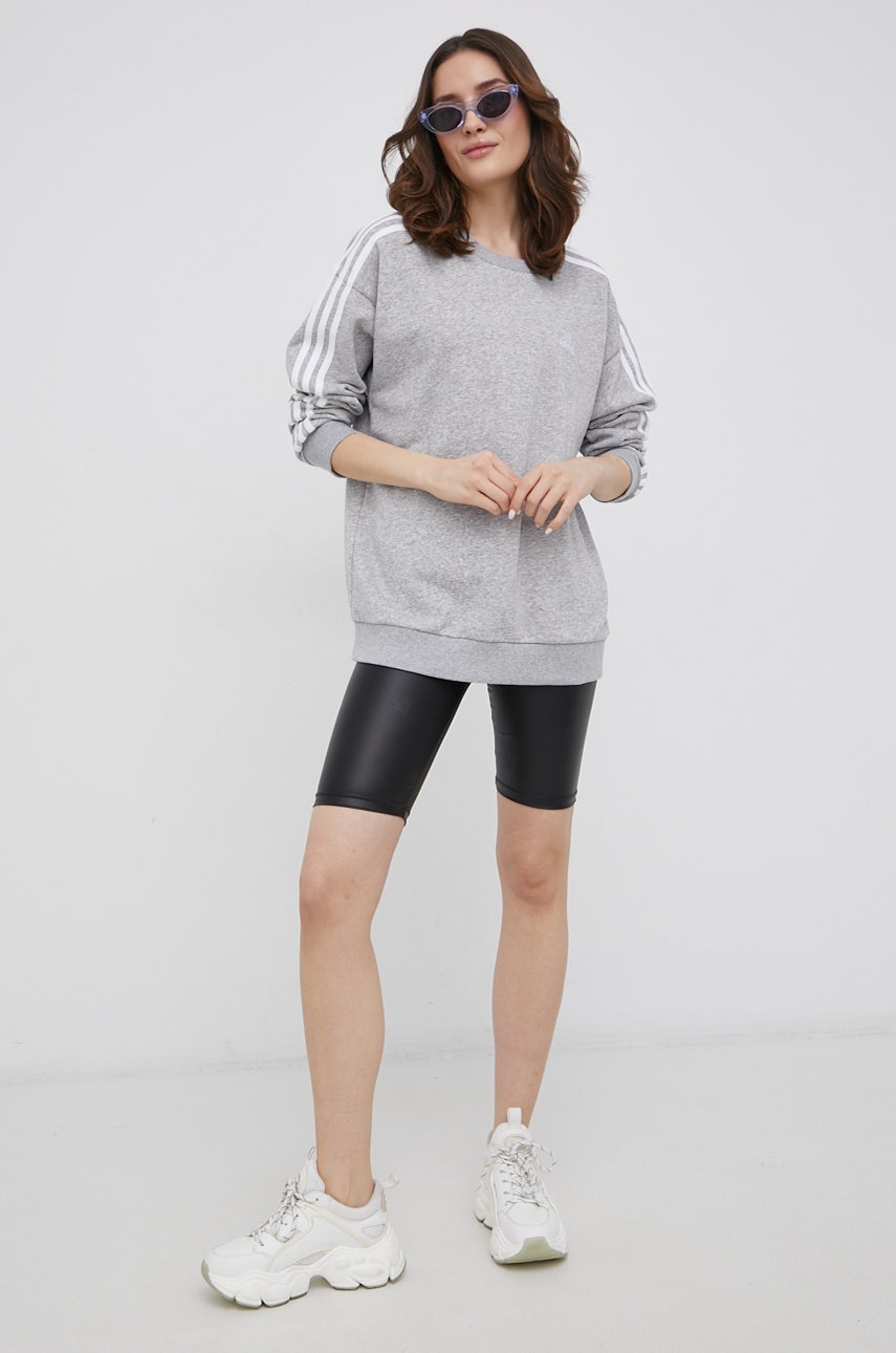 

Кофта adidas HC9126 жіноча колір сірий меланж