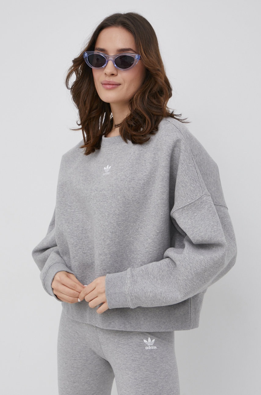 

Кофта adidas Originals Adicolor женская цвет серый меланж