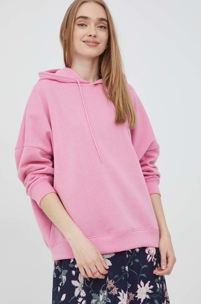 

Суичър Noisy May в лилаво с изчистен дизайн, Розов