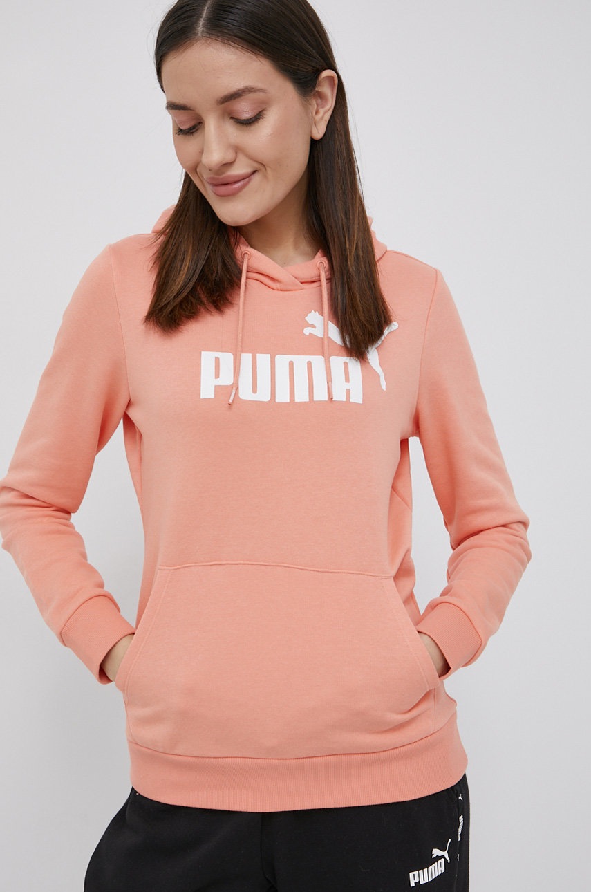 

Кофта Puma 58679728 женская цвет оранжевый с принтом