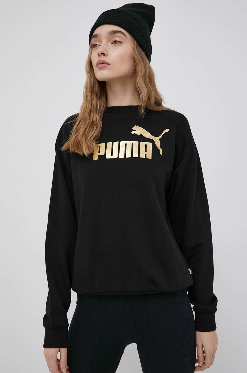 

Кофта Puma 848304 женская цвет чёрный с принтом