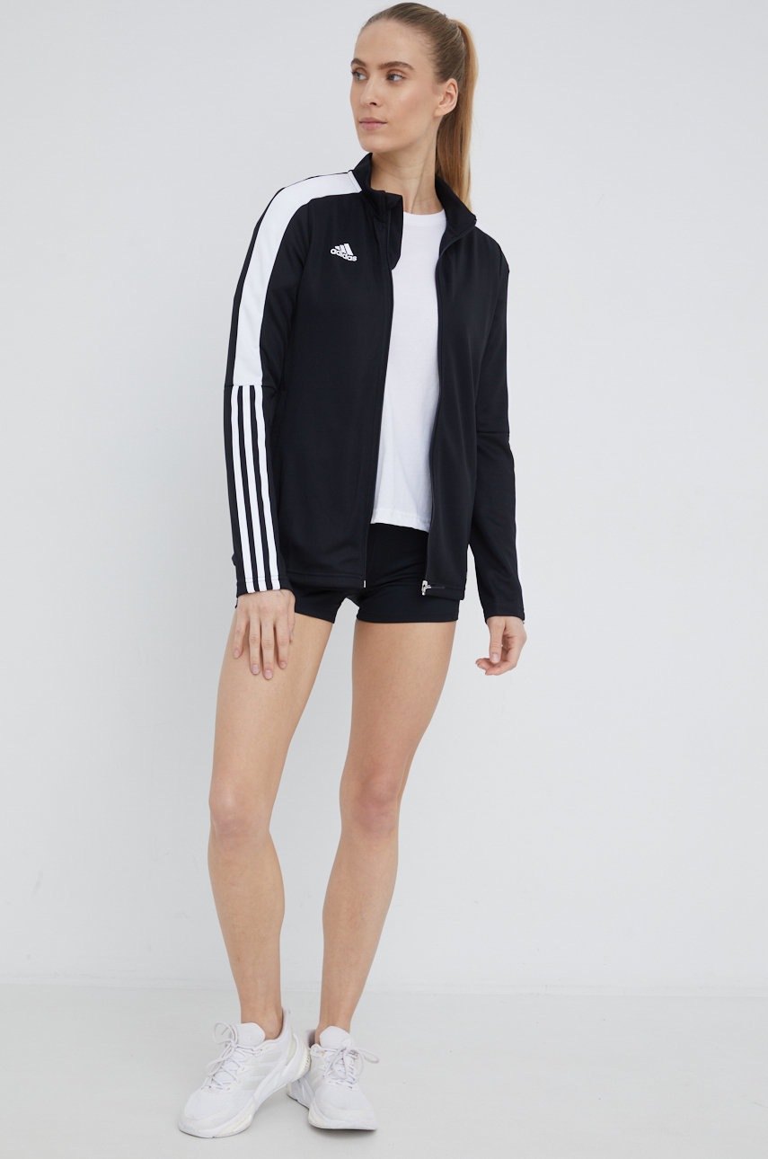 

Кофта для тренинга adidas Performance Tiro H60017 женская цвет чёрный с аппликацией