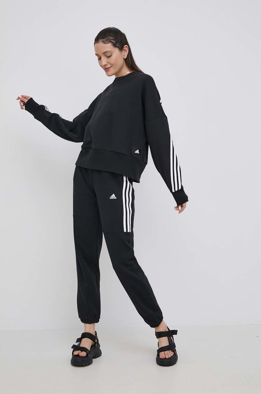 

Кофта adidas Performance H67036 женская цвет чёрный однотонная