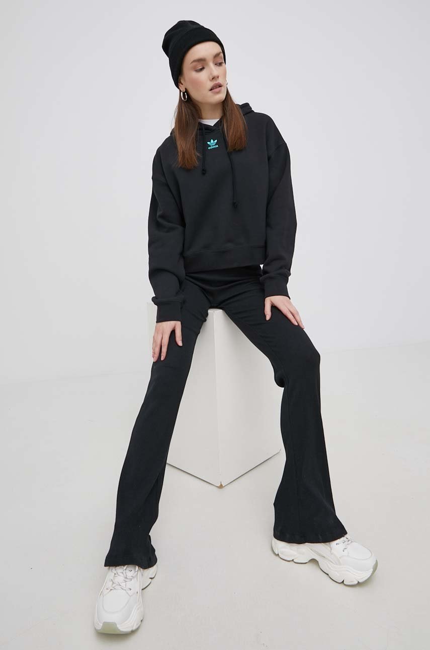 

Кофта adidas Originals HC4591 жіноча колір чорний з принтом