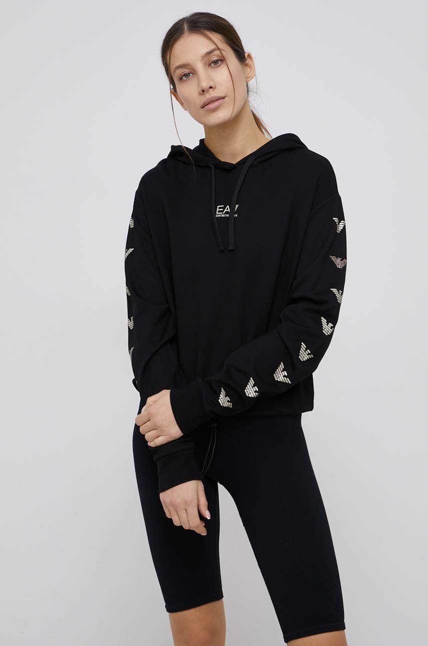 

EA7 Emporio Armani - Суичър, Черен