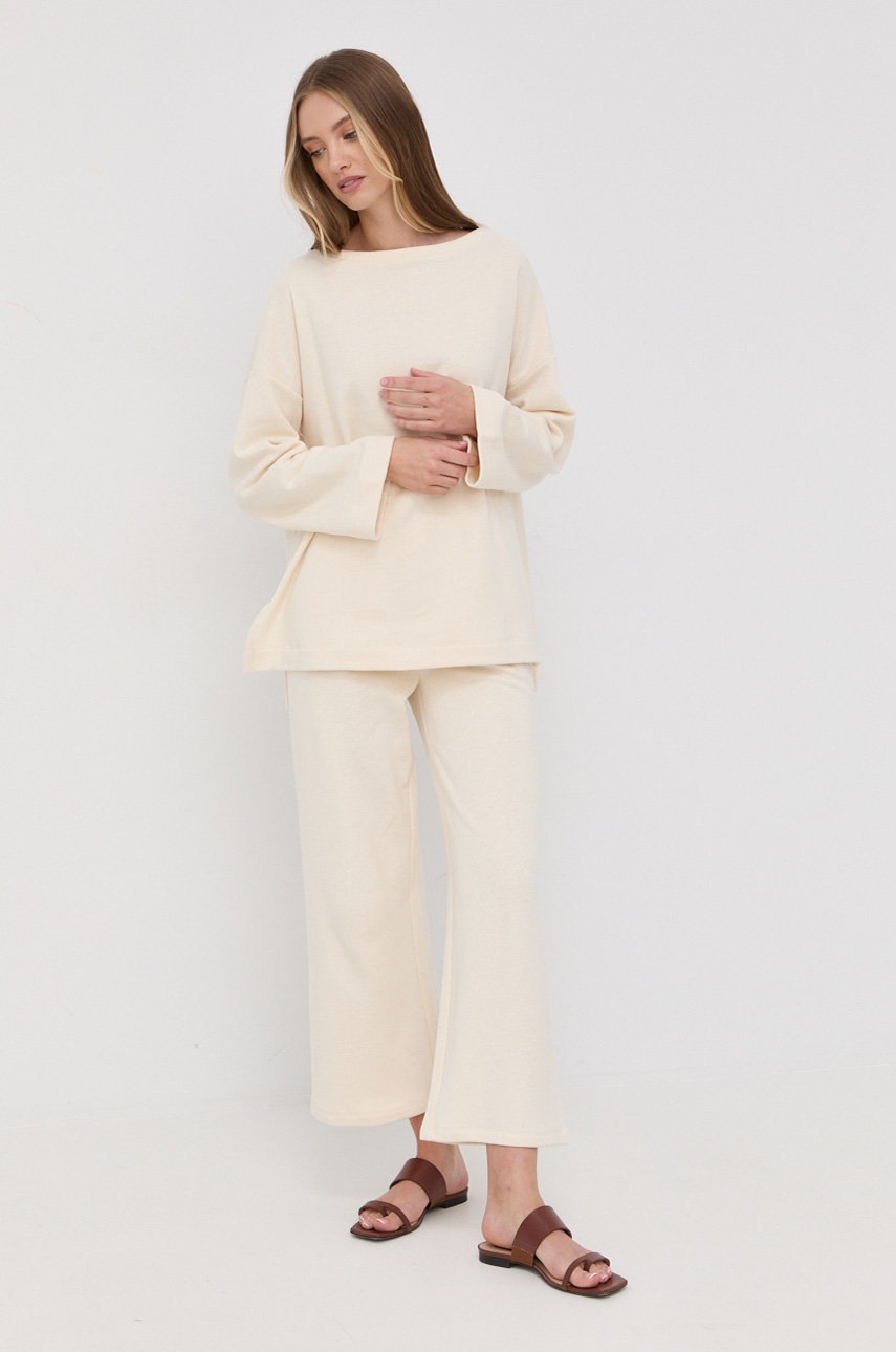 

Max Mara Leisure жіноча колір бежевий однотонна