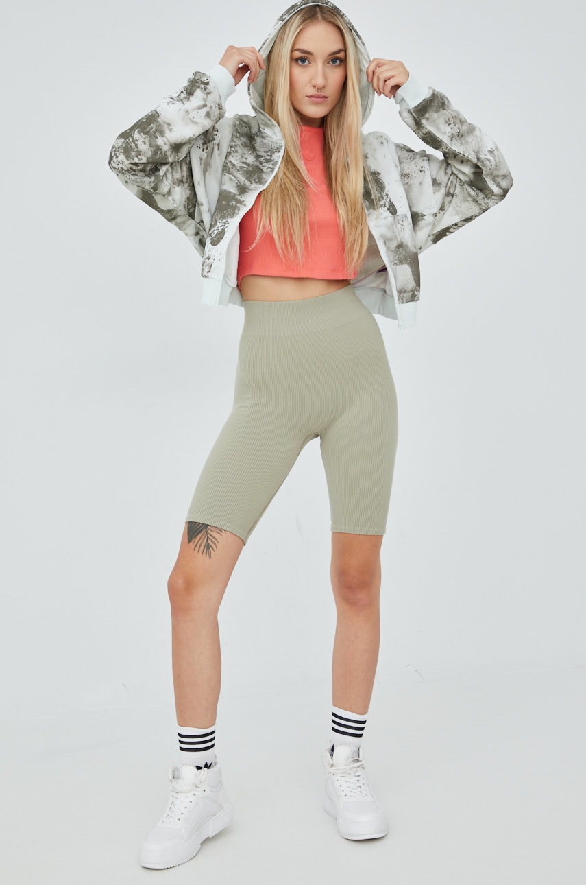 

Бавовняна кофта Reebok Classic H58674 жіноча колір зелений візерунок