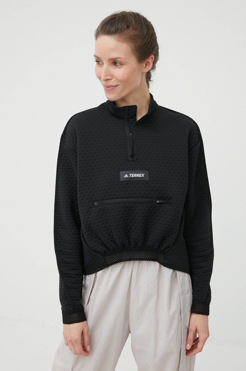 Adidas TERREX bluza sportowa Hike damska kolor czarny gładka