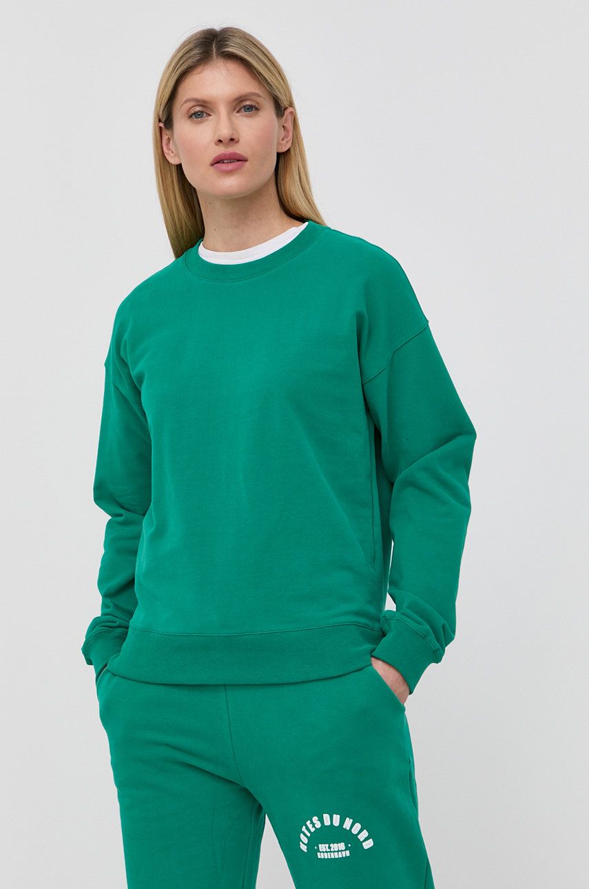 Notes du Nord bluza Wade femei, culoarea verde, cu imprimeu answear.ro