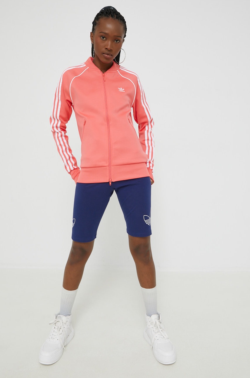 

Кофта adidas Originals Adicolor женская цвет оранжевый с аппликацией