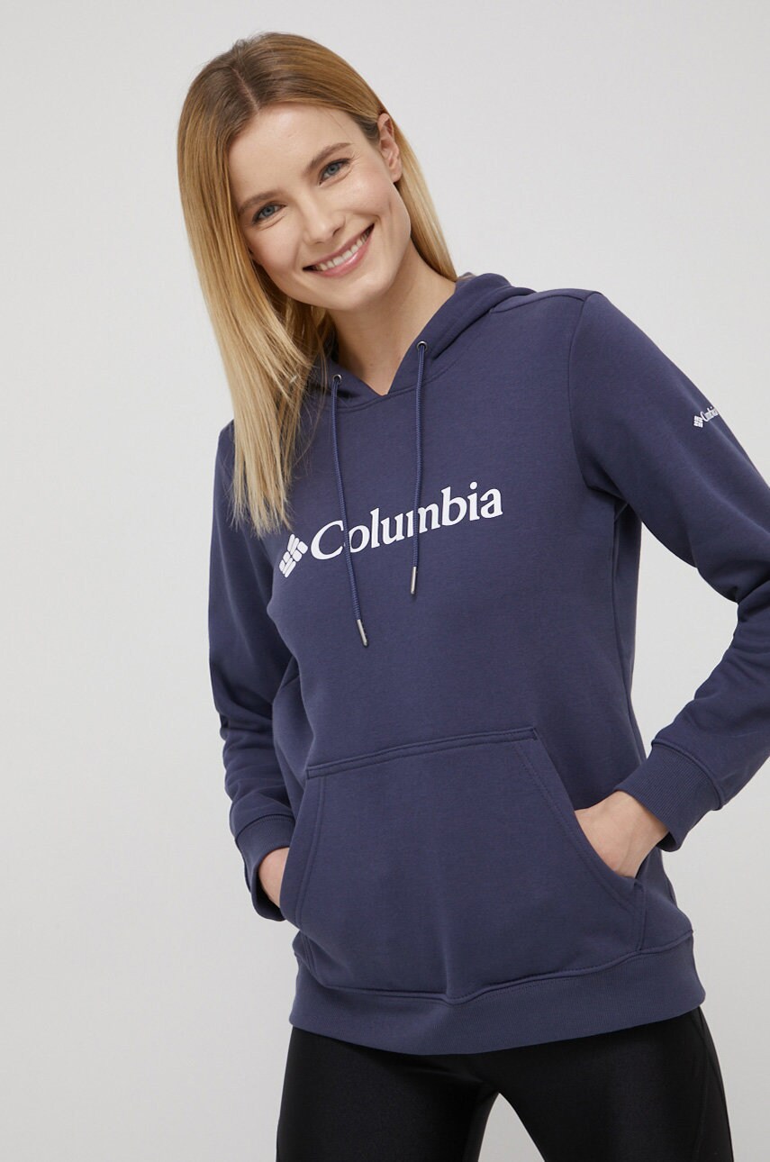 

Кофта Columbia женская цвет синий с принтом