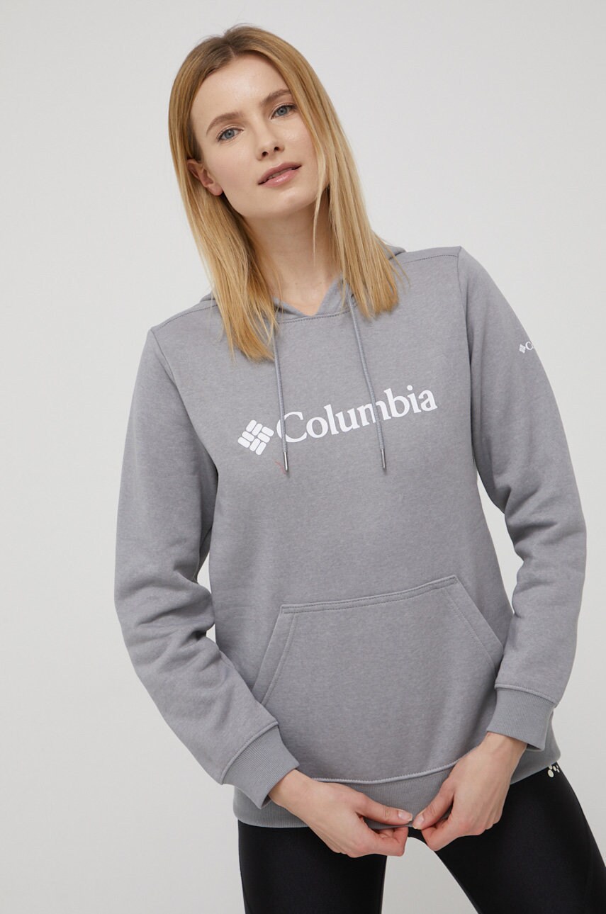 

Кофта Columbia жіноча колір сірий з принтом