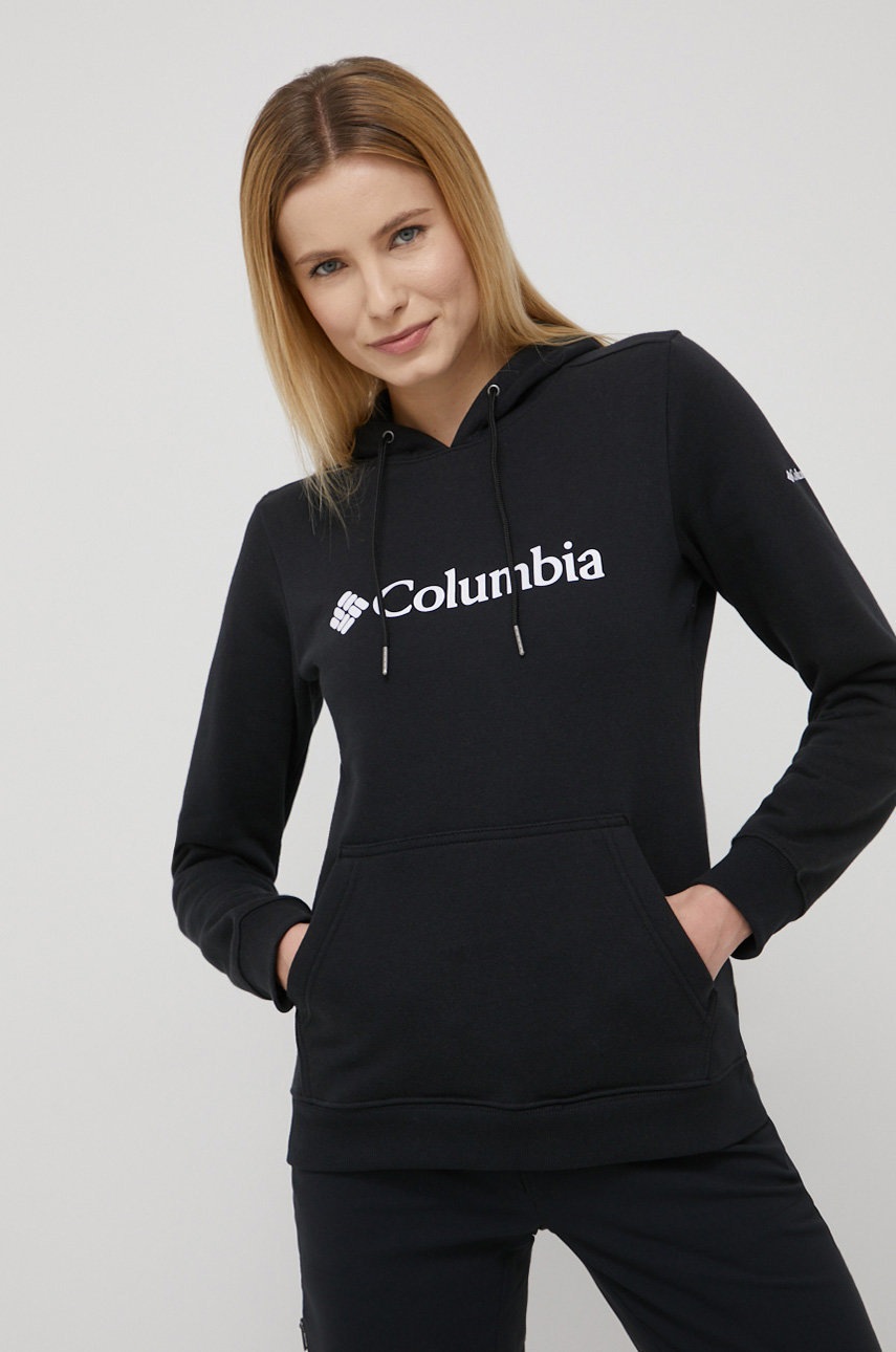 

Кофта Columbia жіноча колір чорний з принтом