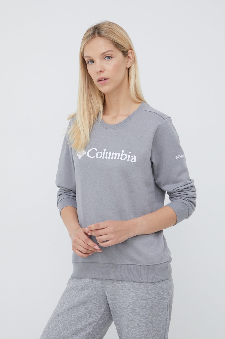 

Суичър Columbia дамска в сиво с принт, Сив