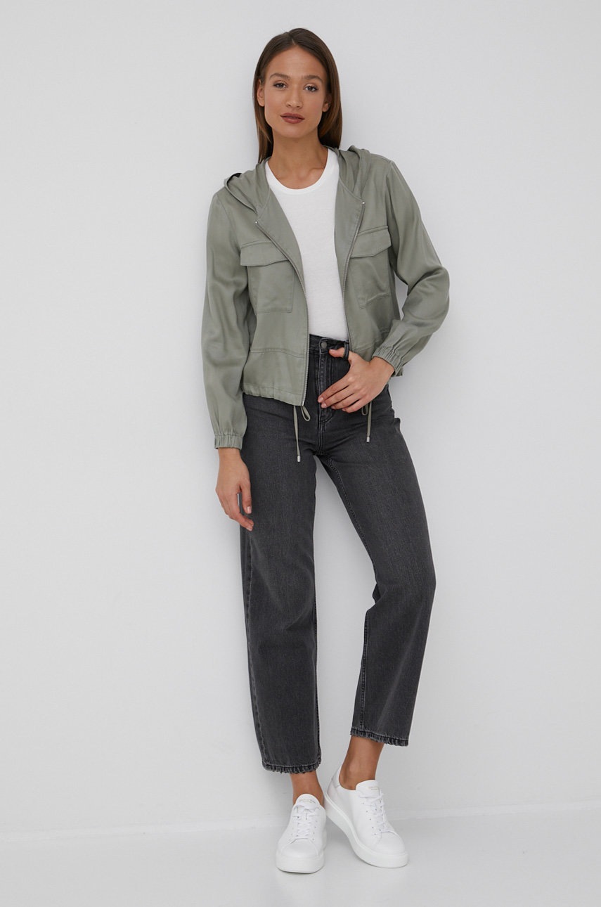 

Кофта Dkny женская цвет зелёный однотонная