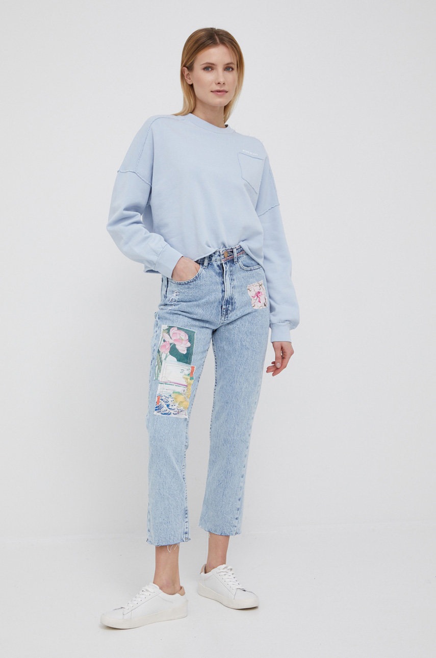 

Хлопковая кофта Pepe Jeans Cloudie женская с принтом