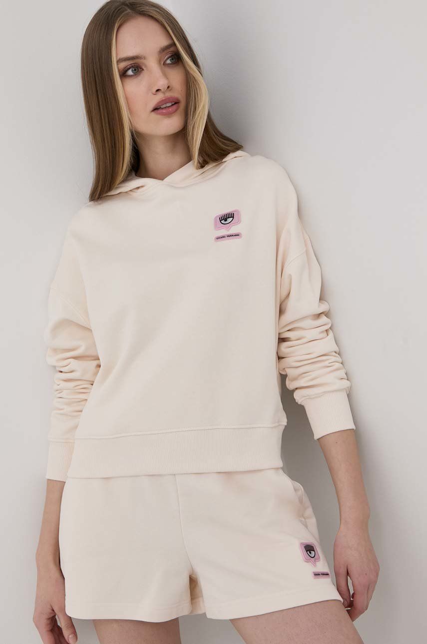 Chiara Ferragni bluza femei, culoarea bej, neted 2022 ❤️ Pret Super answear imagine noua 2022