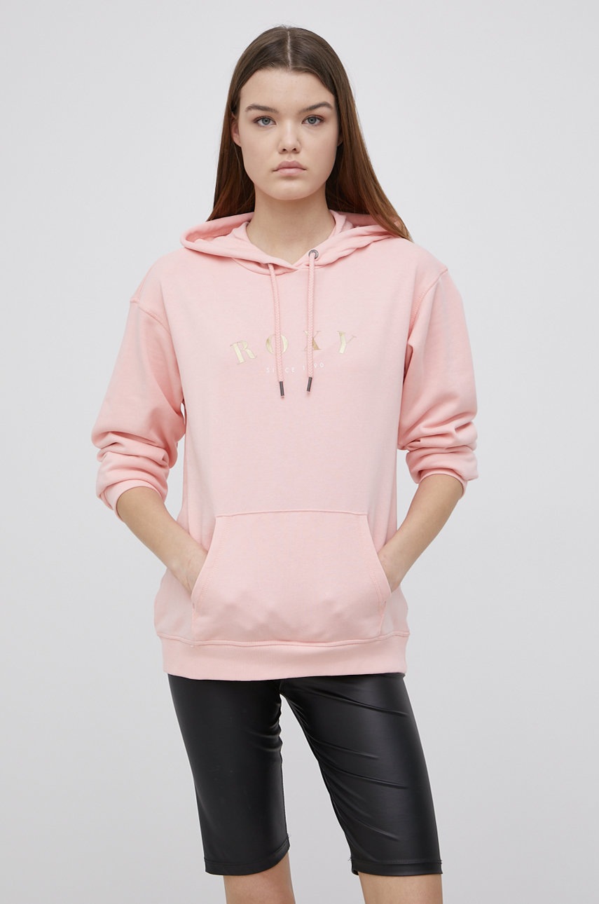 

Кофта Roxy женская цвет розовый с принтом