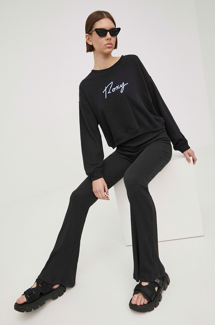 

Кофта Roxy женская цвет чёрный с аппликацией