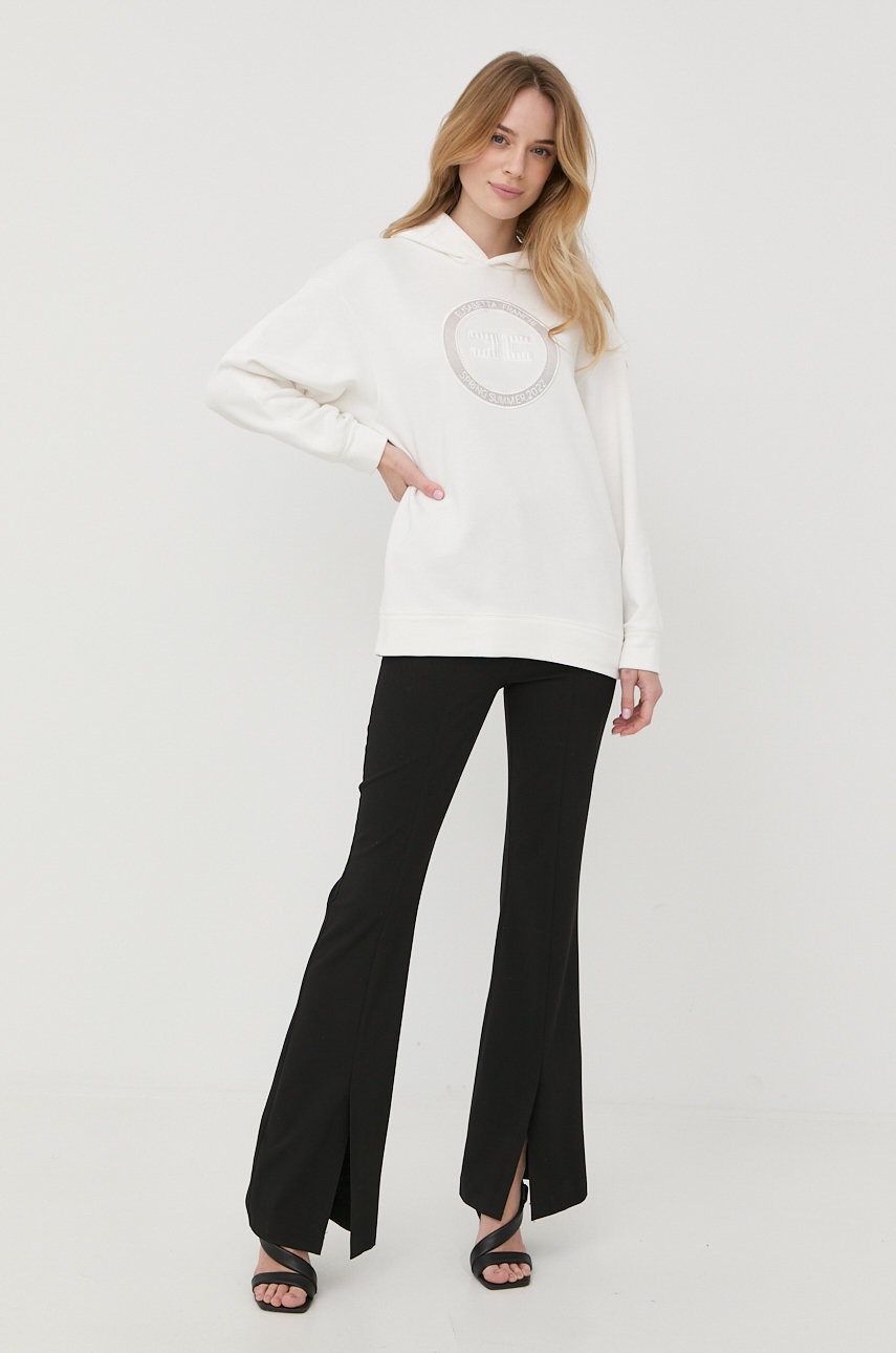 

Кофта Elisabetta Franchi женская цвет белый с аппликацией