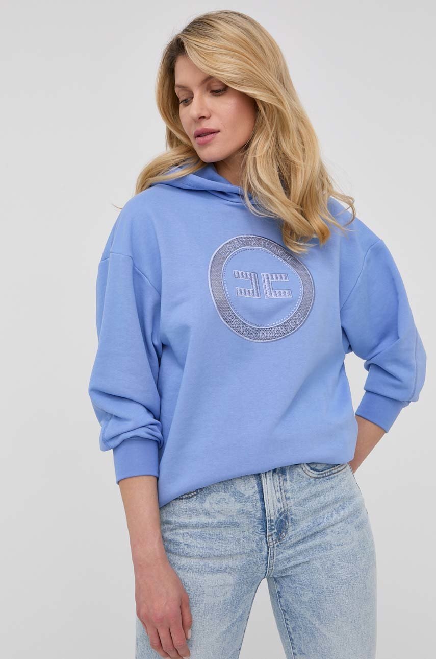 

Кофта Elisabetta Franchi жіноча з капюшоном з аплікацією
