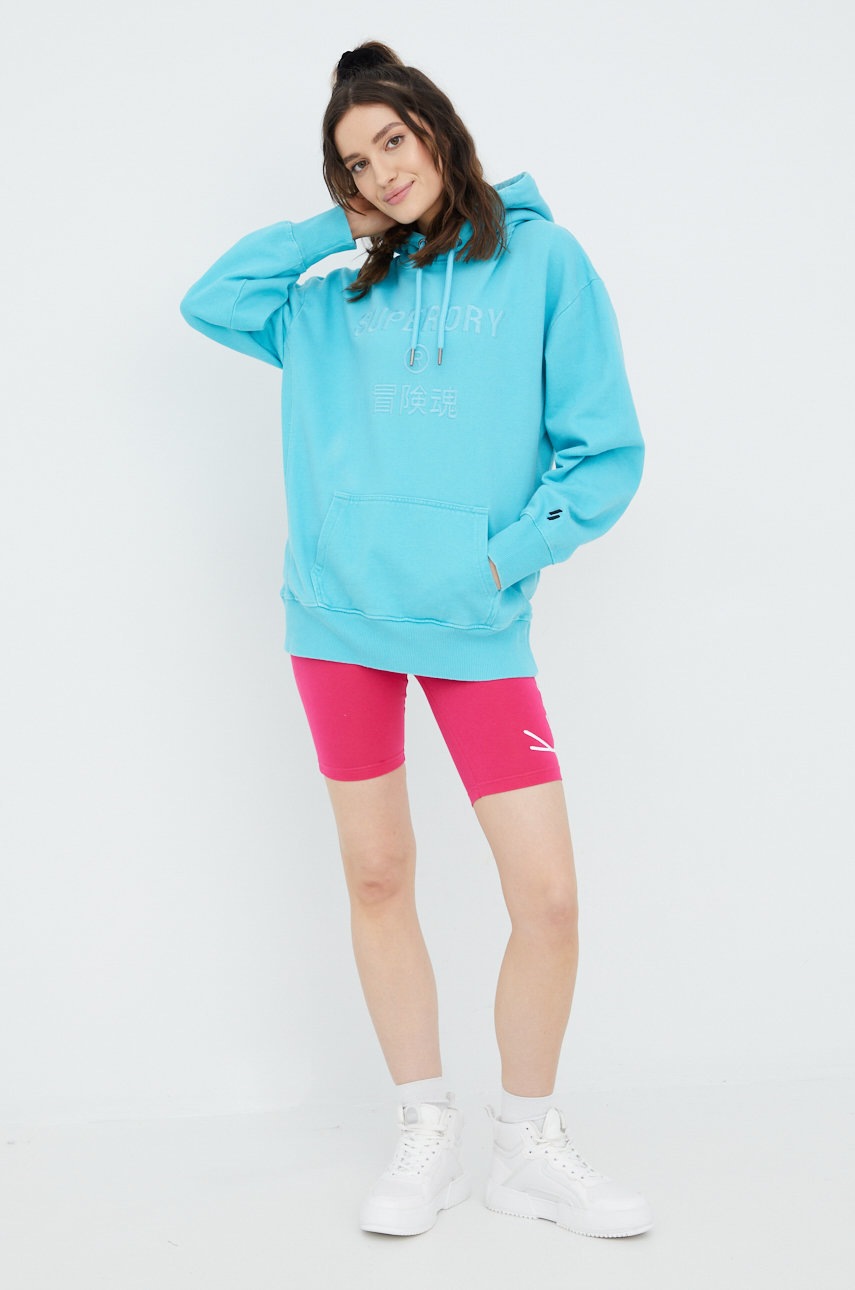 

Хлопковая кофта Superdry женская с аппликацией