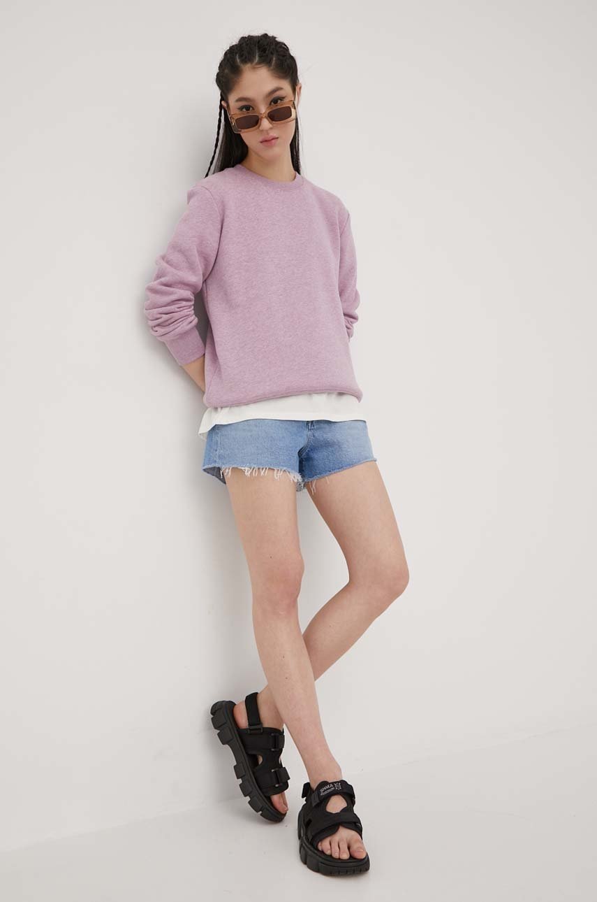 

Кофта Superdry женская цвет розовый меланж