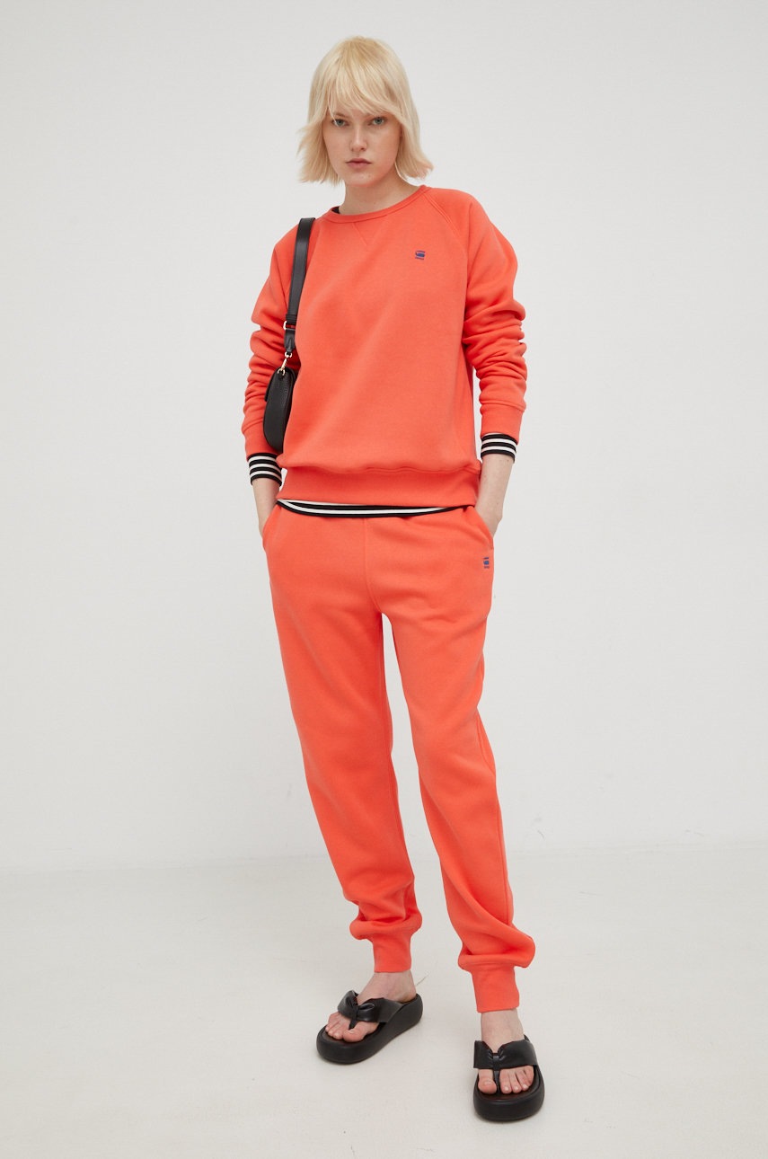 

Кофта G-Star Raw жіноча колір помаранчевий однотонна