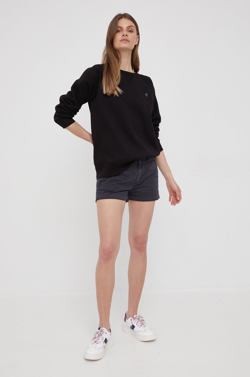 

Кофта G-Star Raw жіноча колір чорний однотонна
