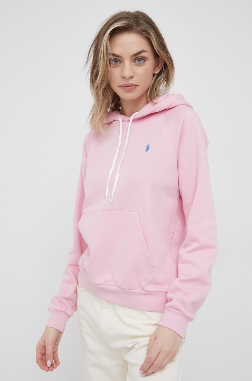 

Кофта Polo Ralph Lauren женская цвет розовый однотонная