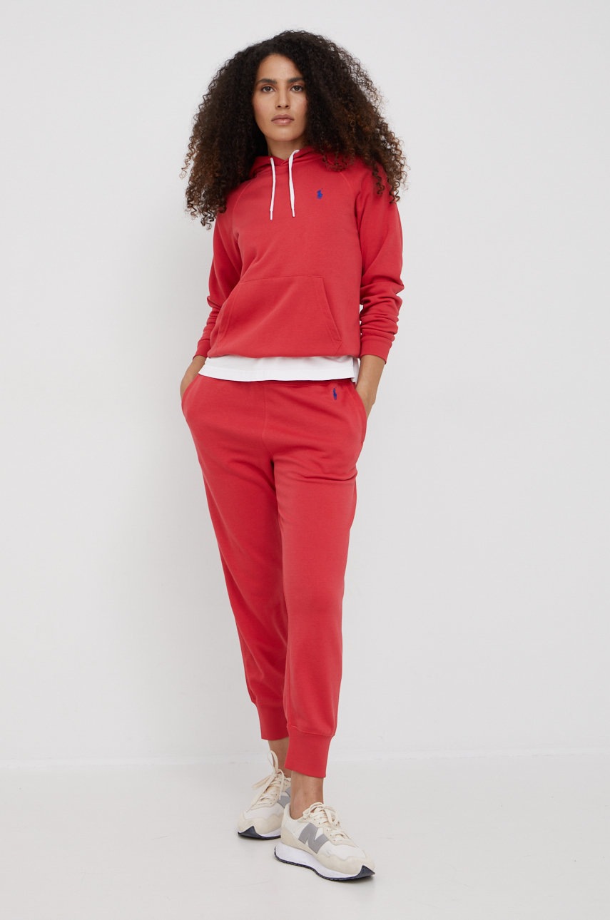 

Кофта Polo Ralph Lauren жіноча колір червоний однотонна