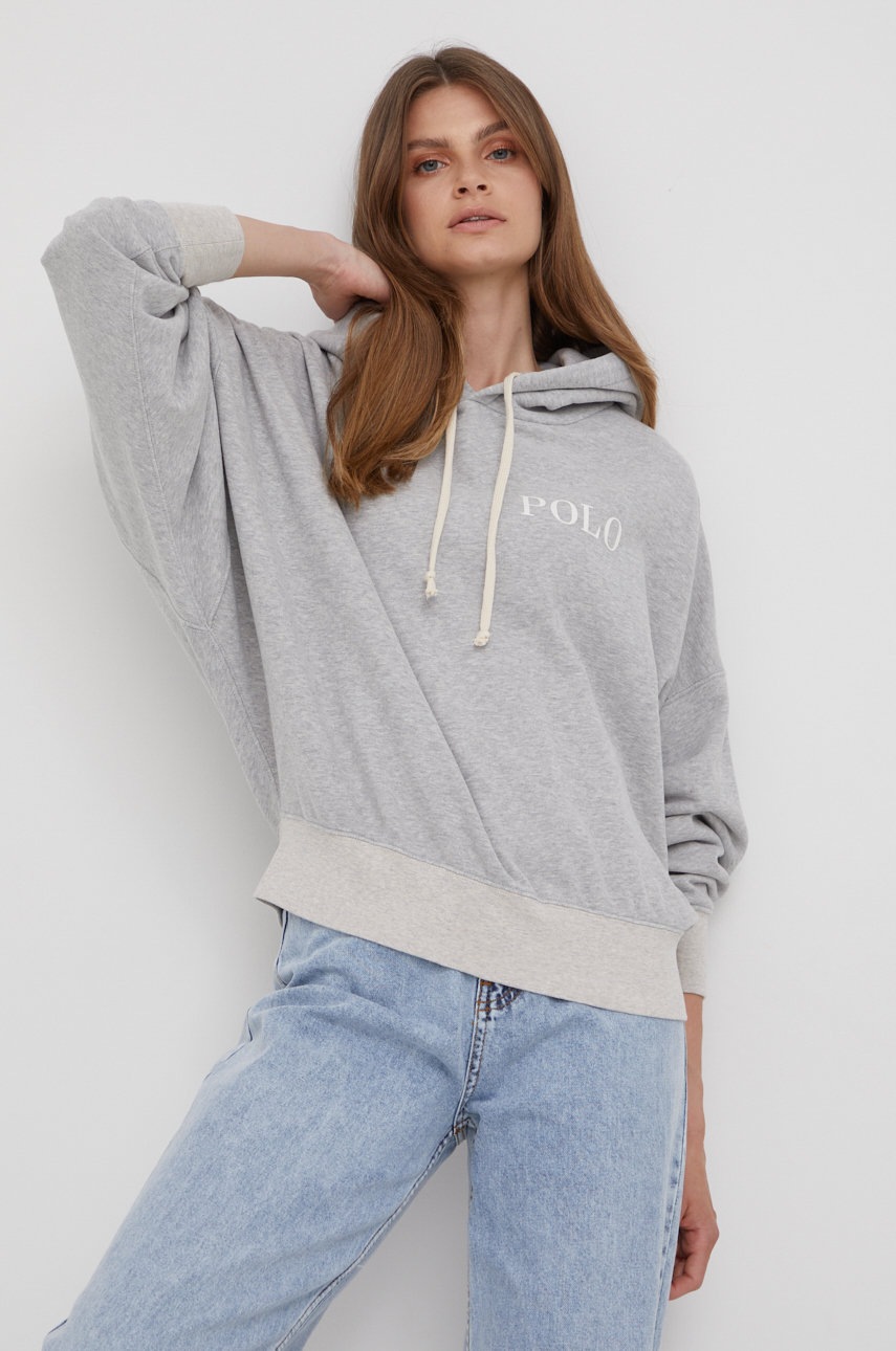 

Суичър Polo Ralph Lauren в сиво с принт, Сив