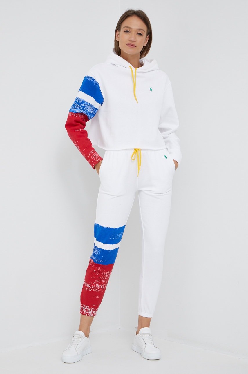

Кофта Polo Ralph Lauren жіноча колір білий візерунок