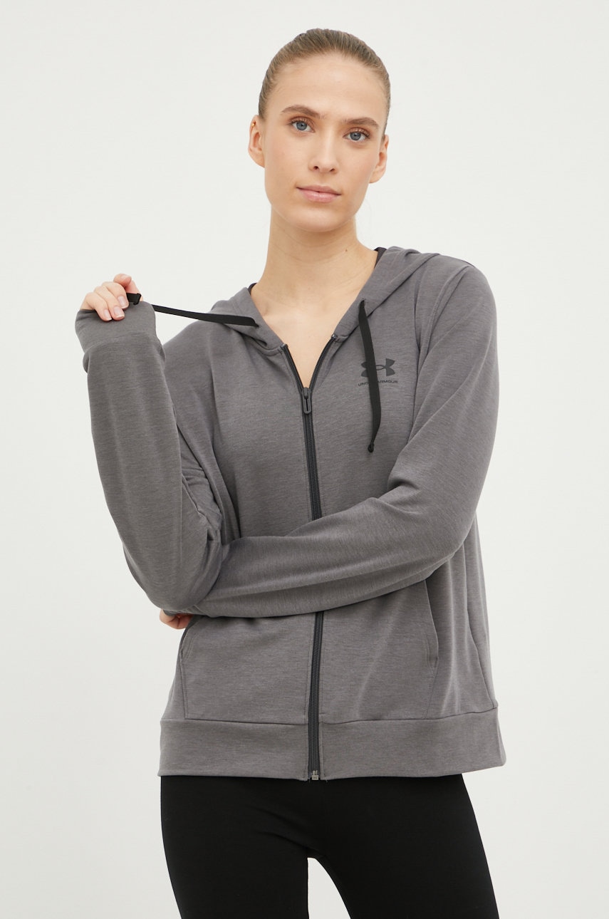 Under Armour Bluza 1369853 Femei, Culoarea Gri, Cu Imprimeu