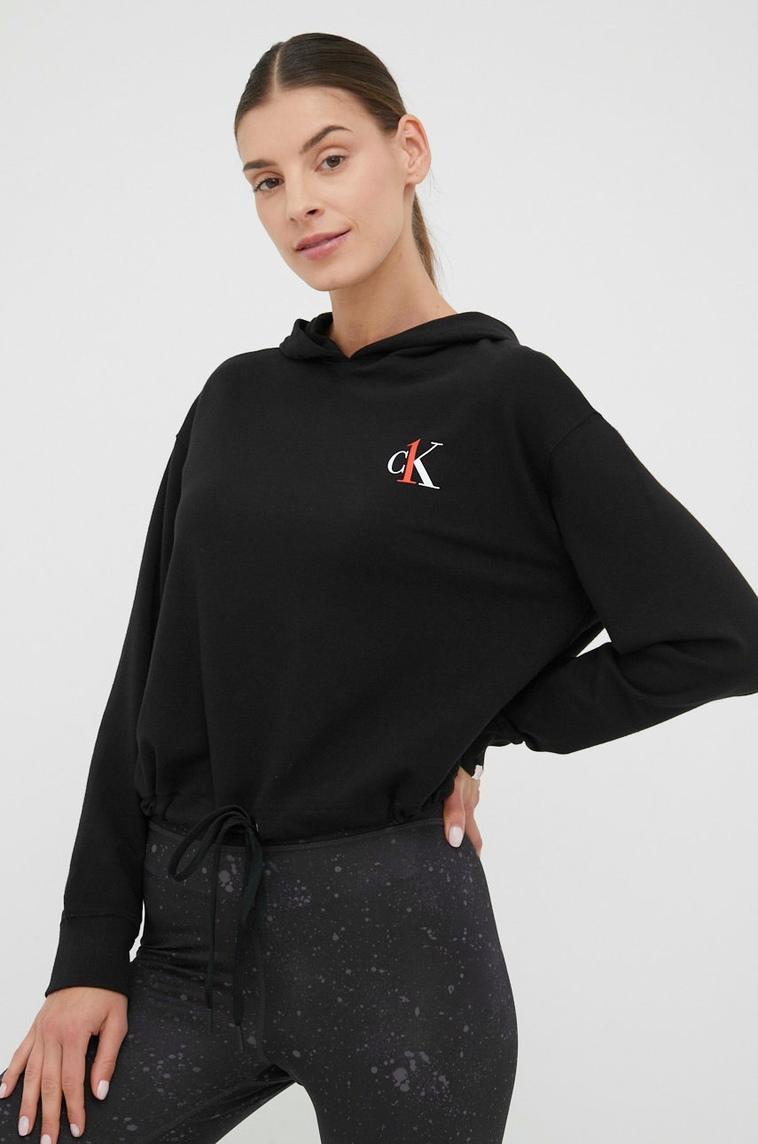 

Суичър Calvin Klein Underwear в черно с принт, Черен