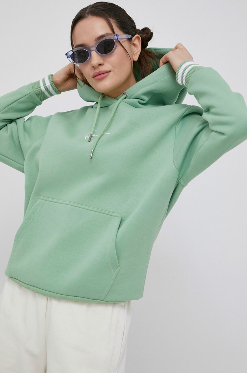Karl kani bluza femei, culoarea verde, cu imprimeu