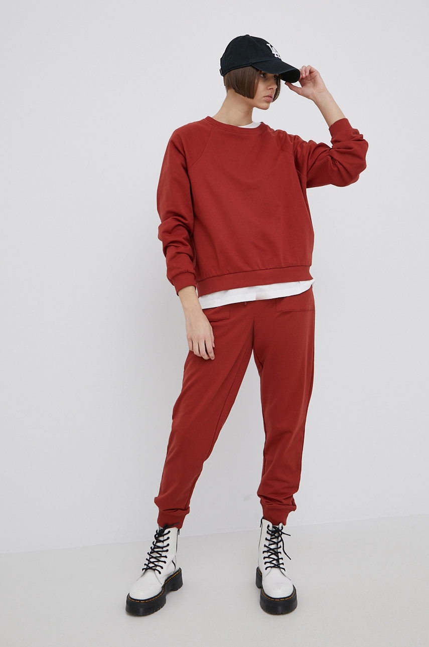 

Кофта Vero Moda жіноча колір червоний однотонна